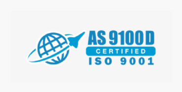 AS 9100 and ISO 9001 certification logo for MC Industry